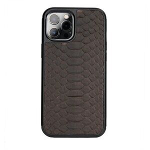 Premium Python Leather Case for iPhone 12 Pro Max - Rural Earth Color